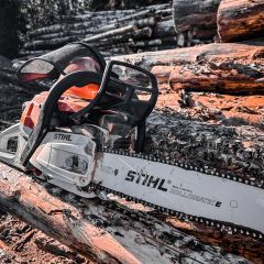 Brennholz mit der Stihl Kettensäge machen